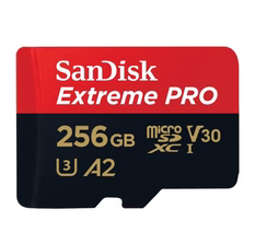 SanDisk Extreme PRO 256GB microSDXC UHS-I memory card